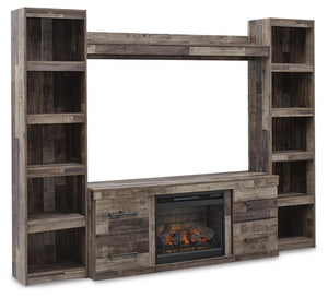 Derekson - Entertainment Center #4pc.entertainmentcenterwithelectricfireplace
