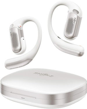 Shokz - OpenFit Pro Open-Ear True Wireless Bluetooth Active Noise Reduction Earbuds - White
