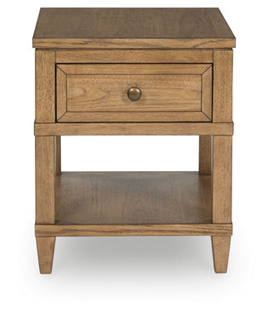 Sharlance - Mesa auxiliar rectangular - Marrón claro