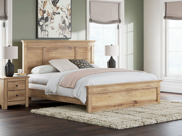 Makidern - Panel Bed #lightbrown #king