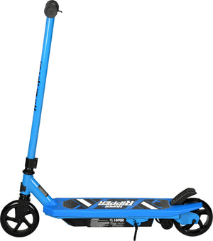 Hyper - Ripper Kids Electric Scooter with 10mph Max Speed - 6.5 Mile Range - Pressure Throttle - 120LB Weight Limit - 90W Motor - Blue