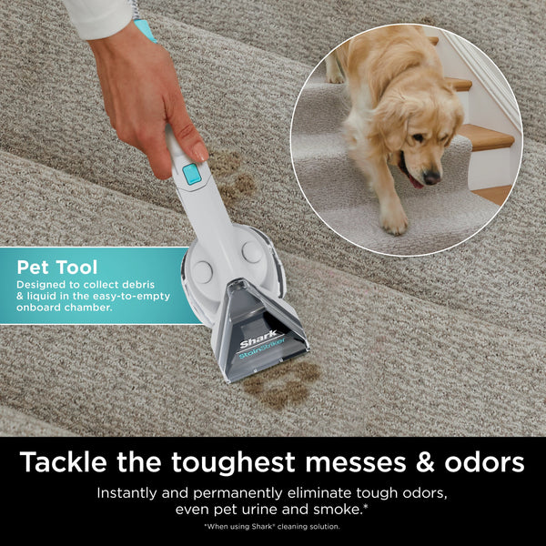 Shark - StainStriker Portable Carpet & Upholstery Cleaner - Spot, Stain, & Odor Eliminator - White