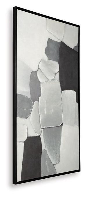 Adilson - Arte de pared - Blanco / Gris / Negro