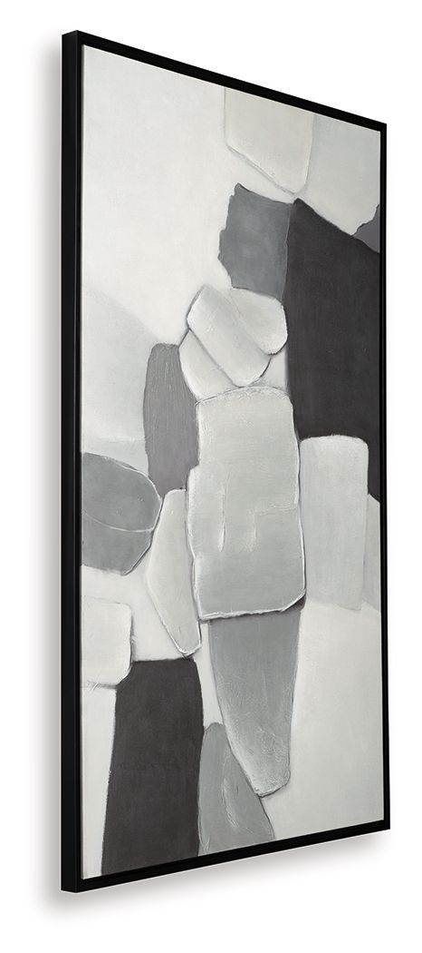 Adilson - Arte de pared - Blanco / Gris / Negro