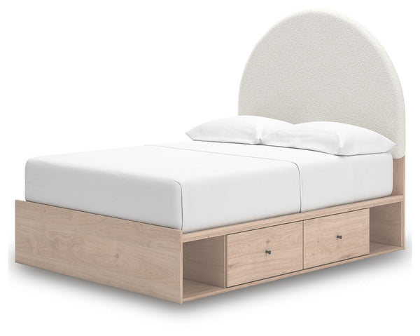 Arloster - Upholstered Panel Bed #full #2underbedstorageunits