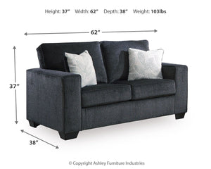 Altari - Stationary Loveseat #darkgray