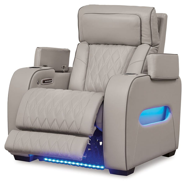 Boyington - Power Recliner/Adj Headrest #gray
