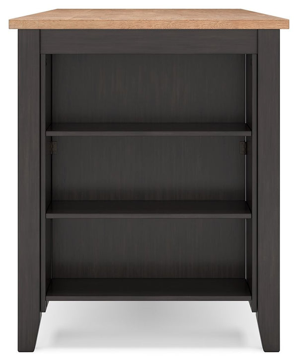 Gesthaven - Rectangular Dining Room Counter Set #darkbrown