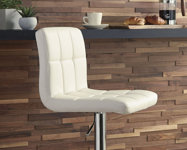 Bellatier - Adjustable Height Barstool (Set of 2) #beige