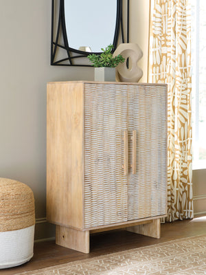 Dallinbury - Mueble auxiliar - Natural / Lacado blanco