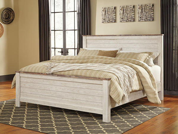 Willowton - Panel Bed #king #none