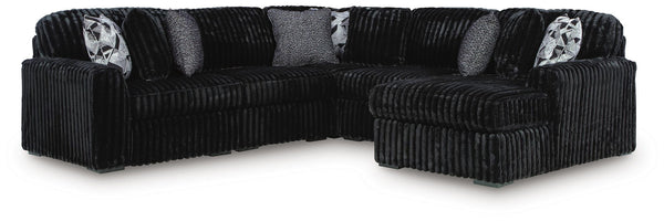 Midnight-Madness - 5 Piece Sectional