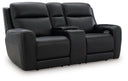 5Z-Comfort - Relaxation - Power Reclining Loveseat with Console / Adj Headrest #black