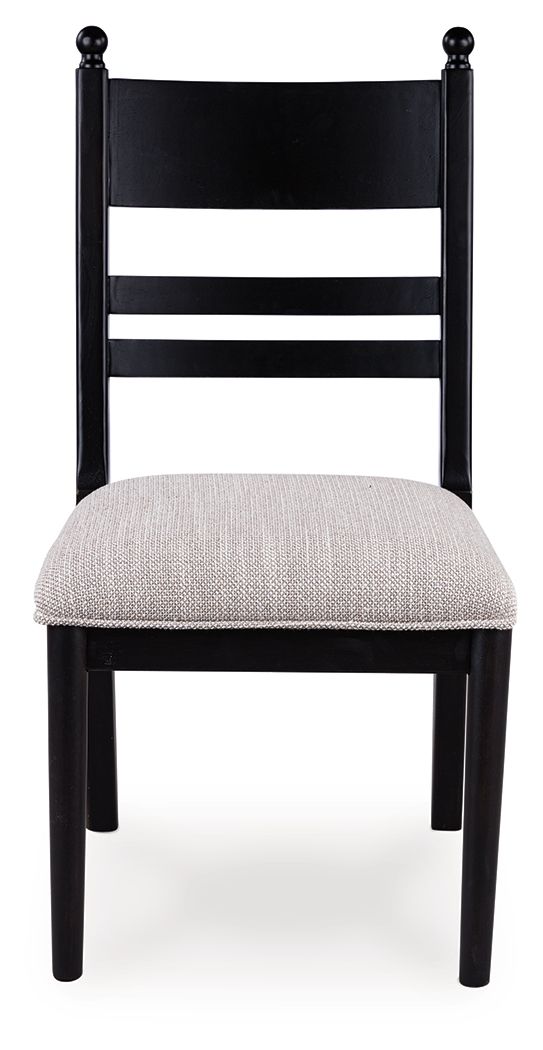 Greddinton - Dining Upholstered Side Chair (Set of 2) #black