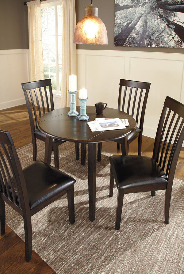 Hammis - Round Dining Table Set #5pc.table,4chairs