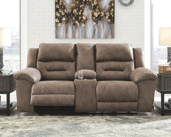 Stoneland - Power Reclining Living Room Set #lightbrown