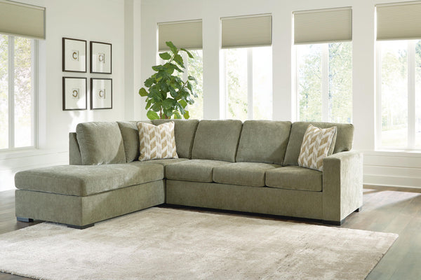 Bridgepoint - Sleeper Sectional #green #2pc.lerftarmfacingcornerchaisesleepersectional