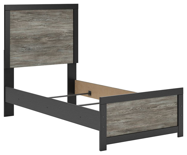 Broachmyn - Panel Bed #black #twin