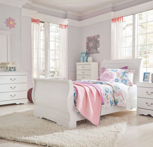Anarasia - Sleigh Bed #twin