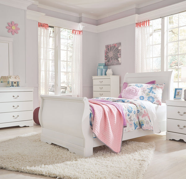 Anarasia - Sleigh Bed #twin