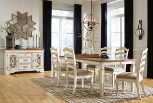 Realyn - Rectangular Dining Table Set #7pc.table,6chairs
