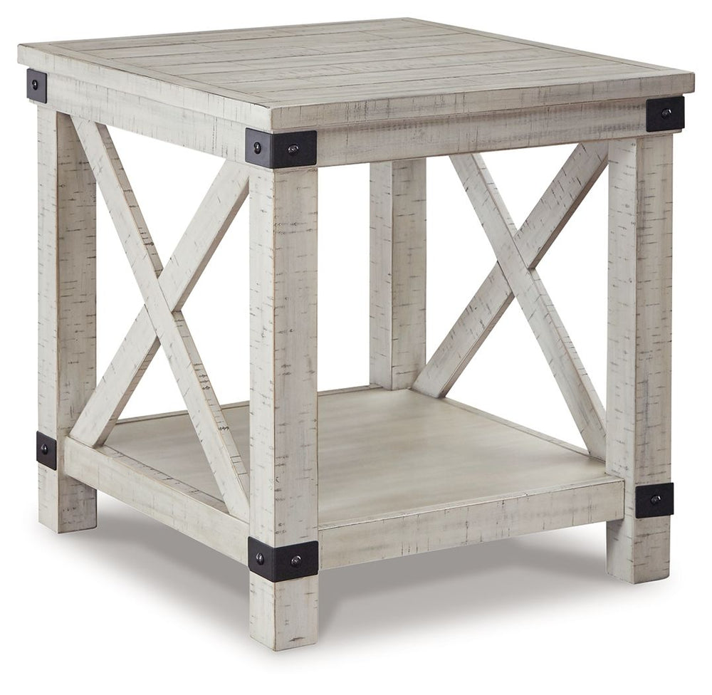 Carynhurst - Mesa auxiliar rectangular - Acabado blanco lavado