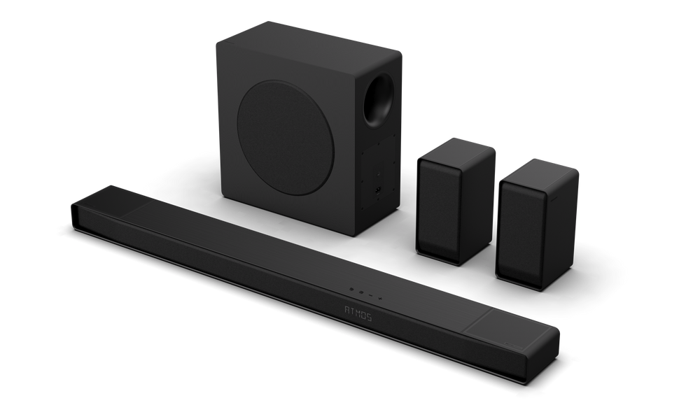Hisense - AX5140Q 5.1.4 Channel Soundbar with Wireless Subwoofer and Rear Speakers, Hi-Concerto, Dolby Atmos, and DTS: X - Black