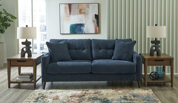 Bixler - Living Room Set #blue #2pc.sofa,loveseat