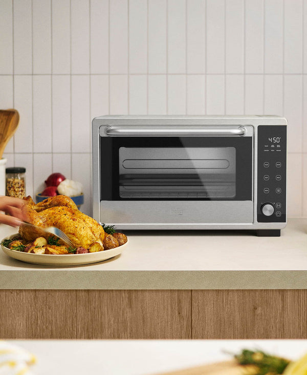 bella PRO - 6-Slice Air Fryer Toaster Oven (0.88 Cu. Ft.) - Stainless Steel