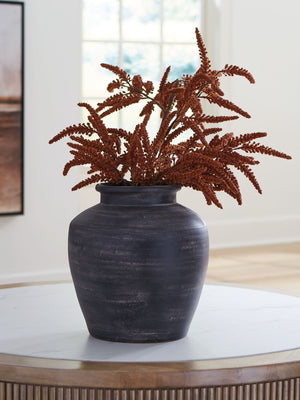 Meadie - 12" Vase #black