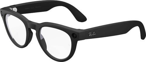 Gafas Ray-Ban Meta - Headliner (2.ª generación) con compatibilidad con Meta AI, audio, foto, video - Lentes transparentes - Negro mate