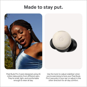 Google - Pixel Buds Pro 2 - Wireless Earbuds with Active Noise Cancellation – Bluetooth Headphones - Hazel