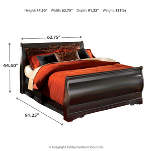 Huey Vineyard - Sleigh Bed #queen