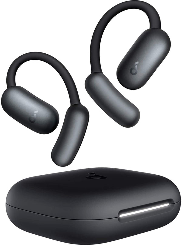 Soundcore - by Anker AeroFit 2 Open-Ear Headphones with Adjustable Ear Hooks - Black