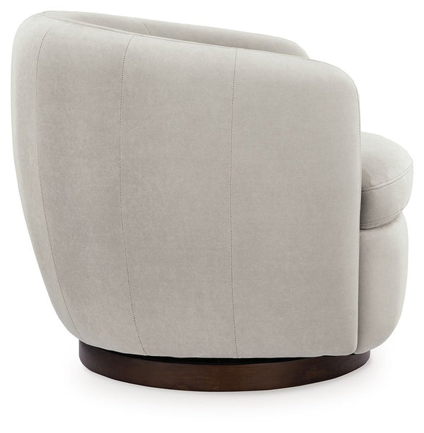 Annbury - Sillón giratorio decorativo - Beige claro