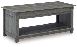 Freedan - Mesa de centro elevable - Marrón grisáceo