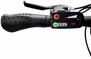 Hyper - 26" Mountain Electric Bike eBike 20mph Speed & 20 Mile Operating Range - Class 1 Pedal Assist - UL Approved & Certified - Blue