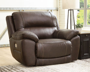 Dunleith - Sillón reclinable de pared cero con cabecero eléctrico - Chocolate