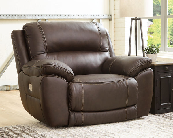 Dunleith - Sillón reclinable de pared cero con cabecero eléctrico - Chocolate
