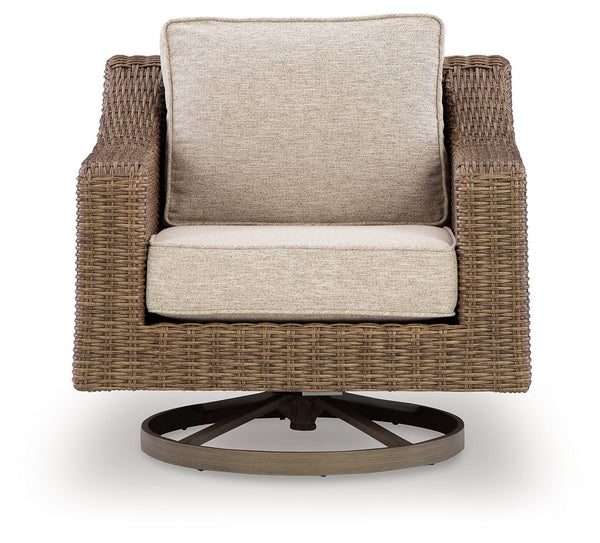 Laguna Heights - Sillón Giratorio con Cojín - Beige
