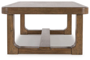 Cabalynn - Mesa de cóctel rectangular - Marrón claro