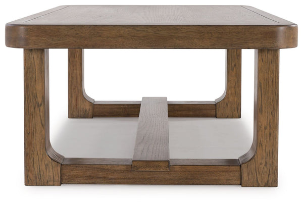 Cabalynn - Mesa de cóctel rectangular - Marrón claro