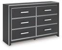 Zuraleus - Six Drawer Dresser #black #dressers