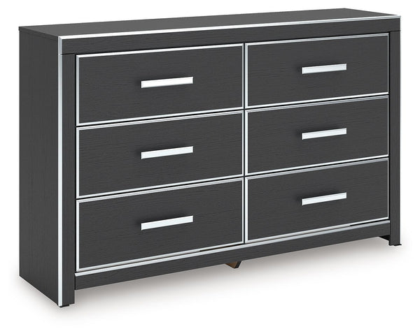 Zuraleus - Upholstered Bedroom Set #black #3pc.bed,dresser,nightstand