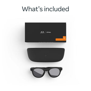 Oakley Meta - HSTN glasses - with Meta AI, Audio, Photo, Video Compatibility - Prizm Polarized Lenses - Black