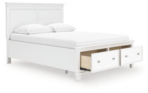 Fortman - Panel Bed #queen #2drawers