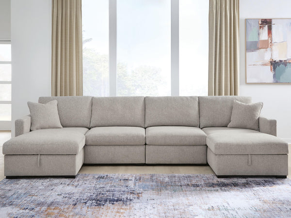ModMax Luxe - Sectional #4pc.doublestoragechaisesectional