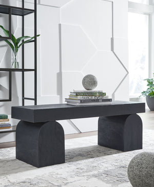 HoLGrove - Banco decorativo - Negro