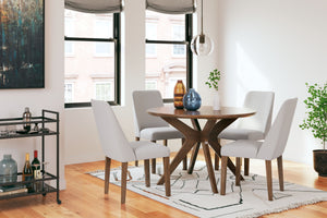 Lyncott - Dining Room Table Set #lightgray