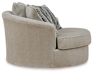 Calnita - Sillón giratorio decorativo grande - Sisal